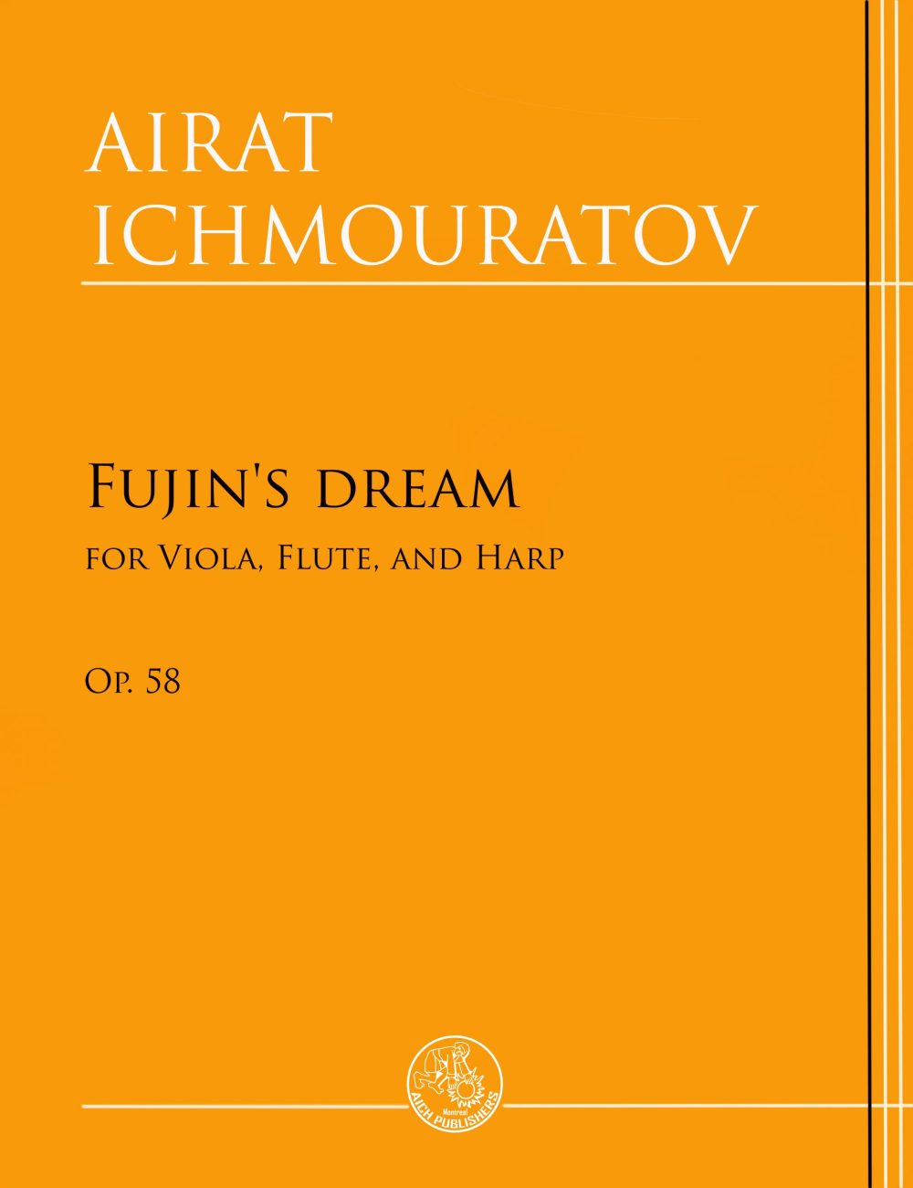 "Fujin's dream" Op.58 for Viola, Flute, and Harp - Downloadable PDF