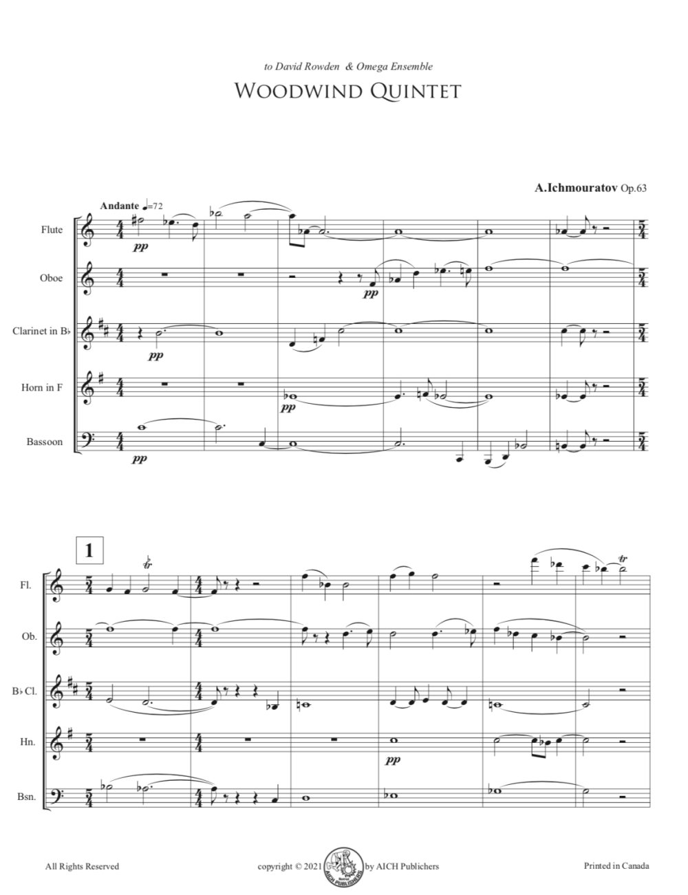 Woodwind Quintet Op.63 - Downloadable PDF - Image 2