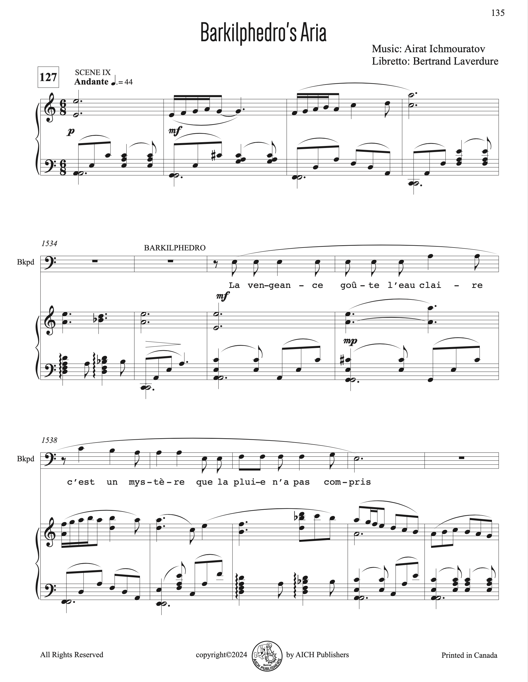 Barkilphedro's Aria - Barytone - from Opera "The Man Who Laughs" - Image 2