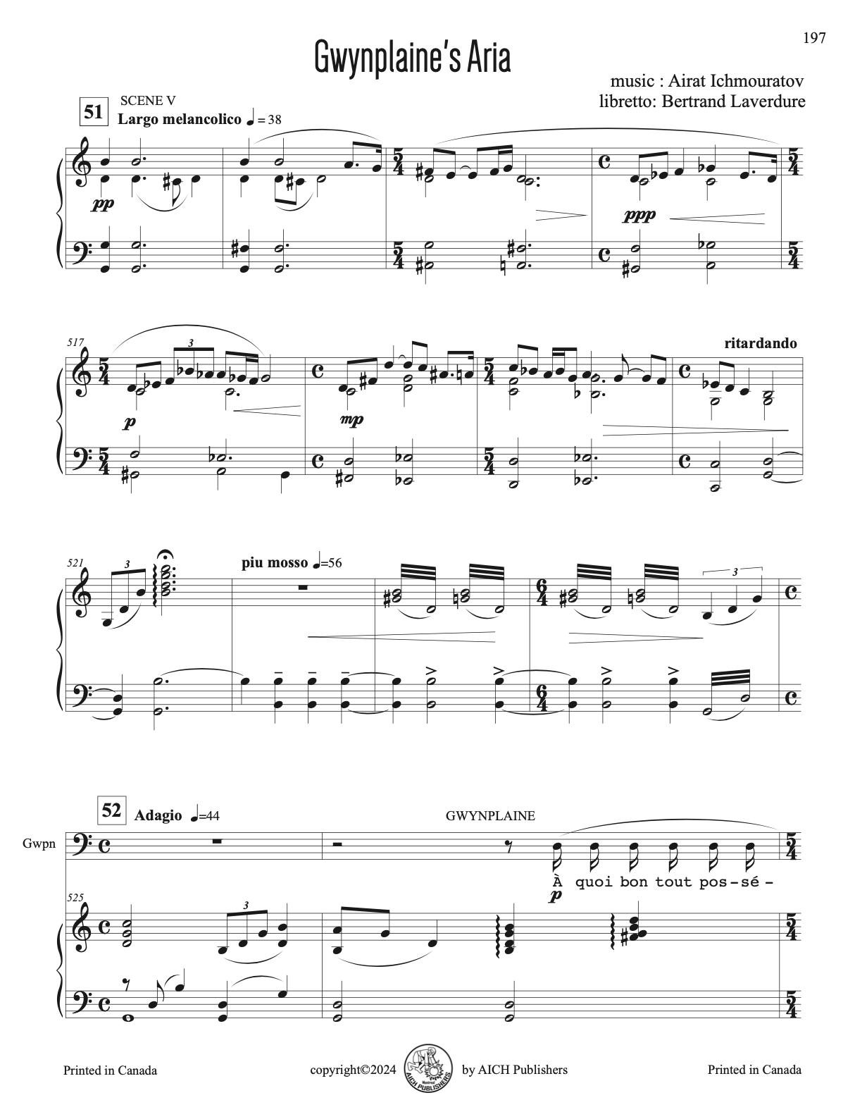 Gwynplaine's Aria - Barytone - from Opera "The Man Who Laughs" - Image 2